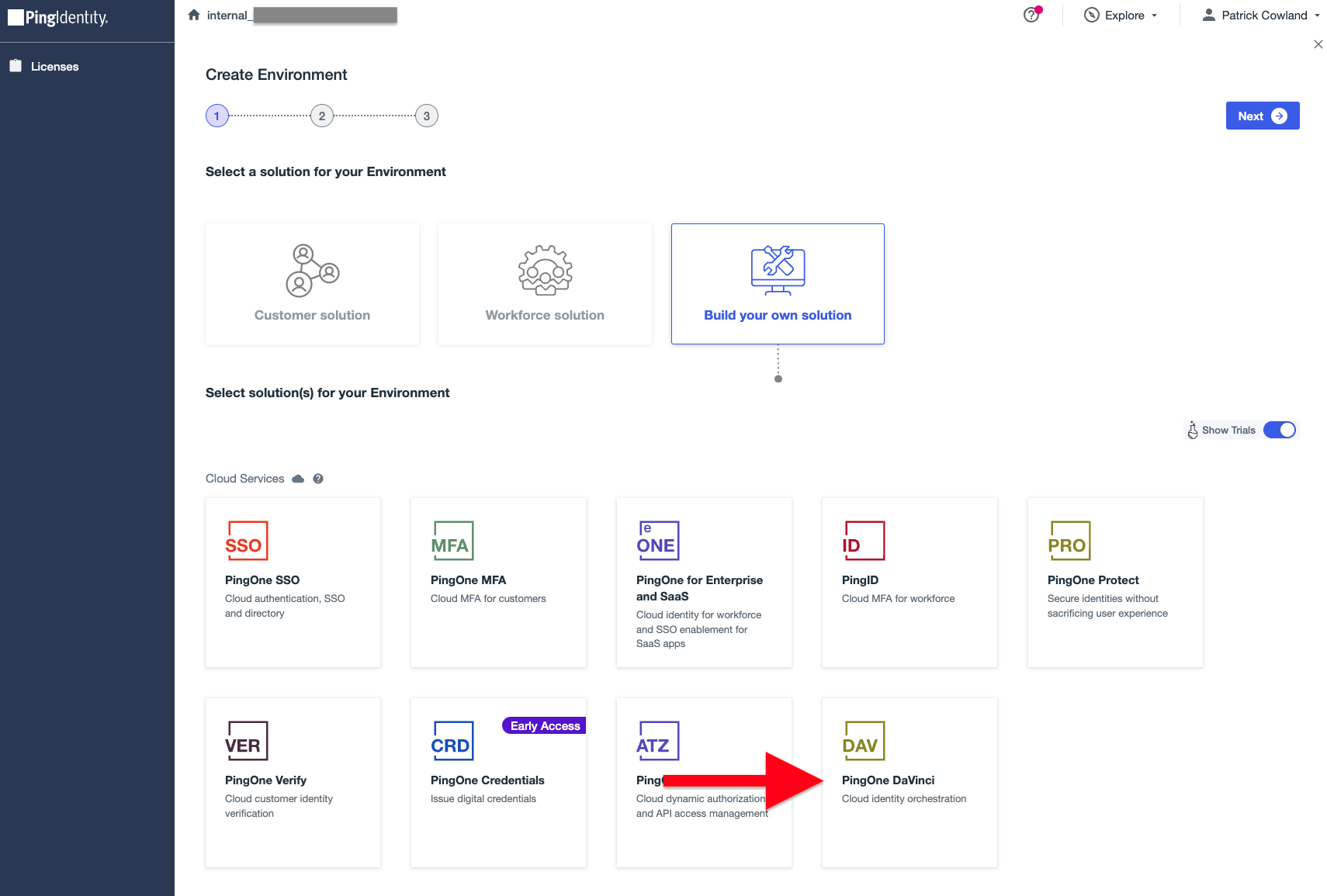 PingOne Administration Console, Build your own solution